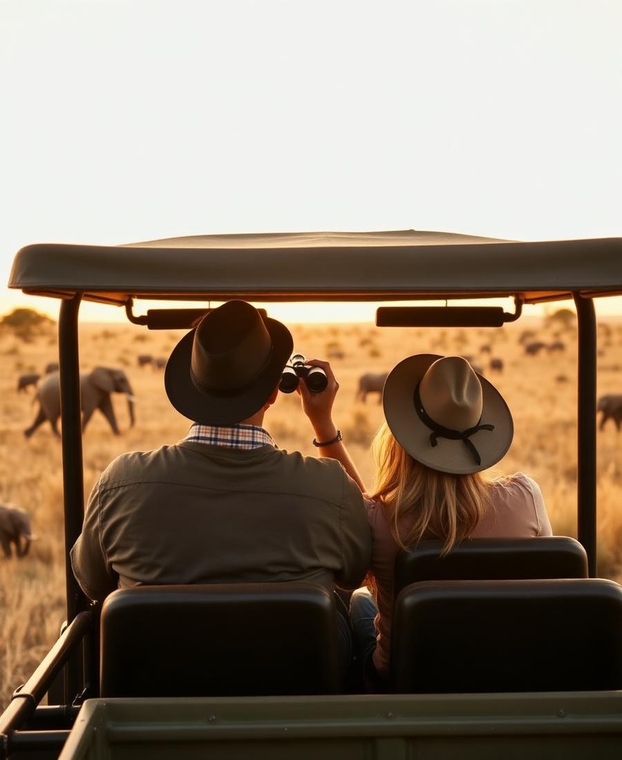 Safari at sunrise